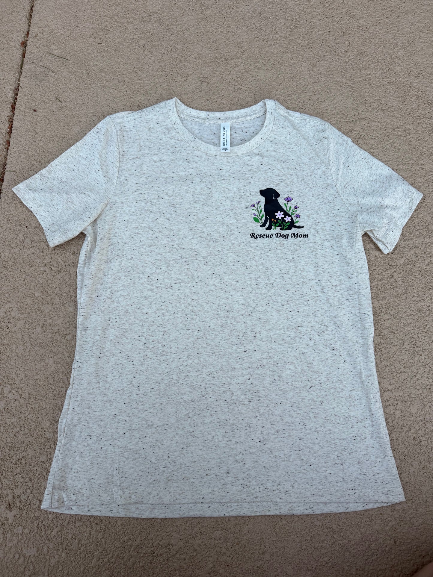 Rescue Dog Mom Floral Tee